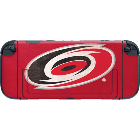 NHL Carolina Hurricanes Distressed Nintendo Switch 2 (2025) with Joy-Con Skin