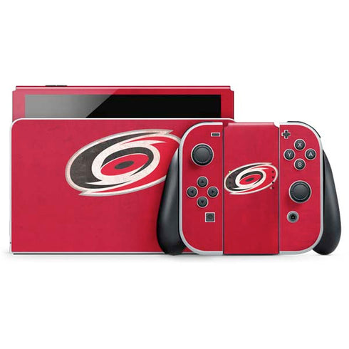 NHL Carolina Hurricanes Distressed Nintendo Skins