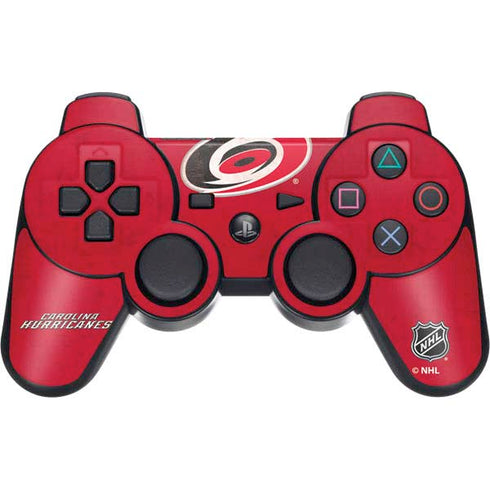 NHL Carolina Hurricanes Distressed PS3 Dual Shock wireless controller Skin