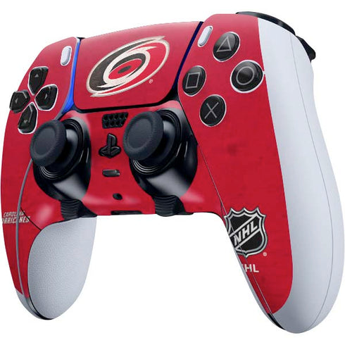 NHL Carolina Hurricanes Distressed PS5 DualSense Edge Pro Controller Skin