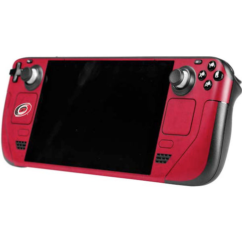 NHL Carolina Hurricanes Distressed Steam Deck Handheld Gaming Computer OLED Skin