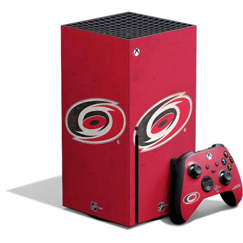 NHL Carolina Hurricanes Distressed Xbox Series X Bundle Skin
