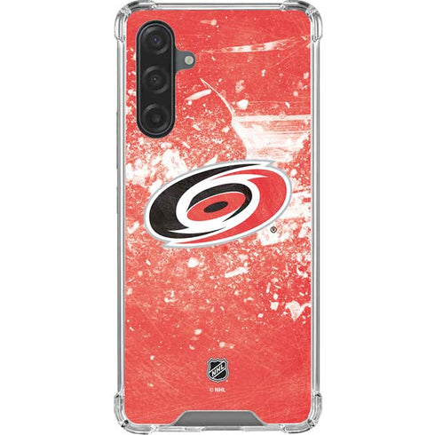 NHL Carolina Hurricanes Frozen Galaxy A17 Clear Case