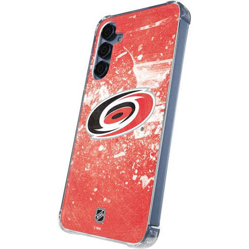 NHL Carolina Hurricanes Frozen Galaxy A55 5G Clear Case
