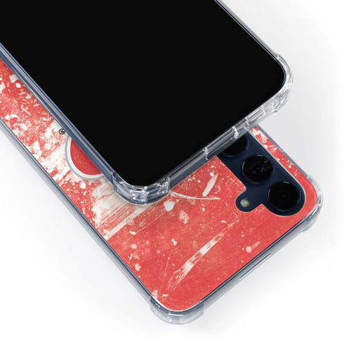 NHL Carolina Hurricanes Frozen Galaxy A55 5G Clear Case