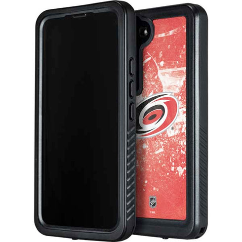 NHL Carolina Hurricanes Frozen Galaxy S24 Plus Waterproof Case