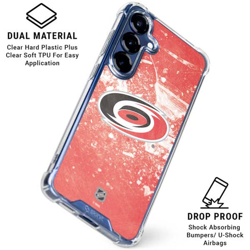 NHL Carolina Hurricanes Frozen Galaxy S25 Clear Case