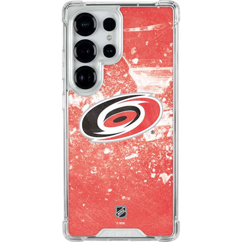 NHL Carolina Hurricanes Frozen Galaxy S25 Ultra Clear Case
