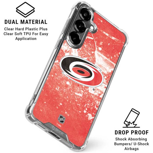 NHL Carolina Hurricanes Frozen Galaxy S26 Clear Case