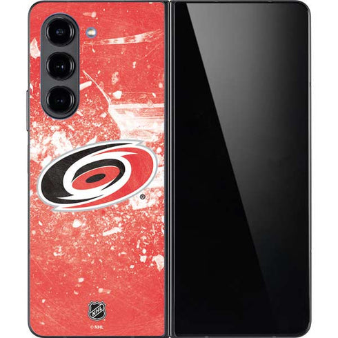 NHL Carolina Hurricanes Frozen Galaxy Z Fold5 5G Skin