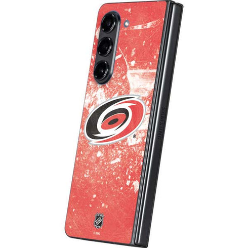 NHL Carolina Hurricanes Frozen Galaxy Z Fold5 5G Skin