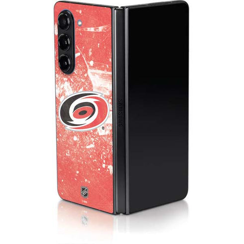 NHL Carolina Hurricanes Frozen Galaxy Z Fold5 5G Skin