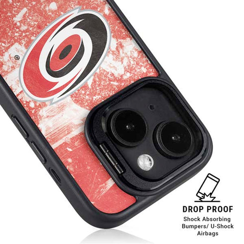 NHL Carolina Hurricanes Frozen iPhone 14 Kickstand Case