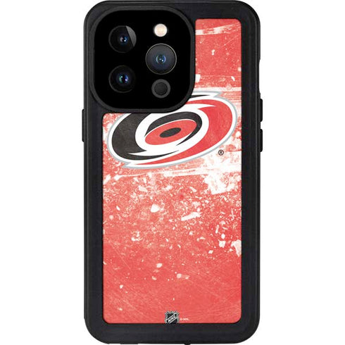 NHL Carolina Hurricanes Frozen iPhone 15 Pro Waterproof Case