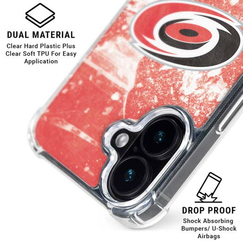NHL Carolina Hurricanes Frozen iPhone 16 Clear Case