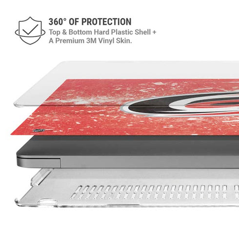 NHL Carolina Hurricanes Frozen MacBook Pro 14in (2021-24) Case plus Skin