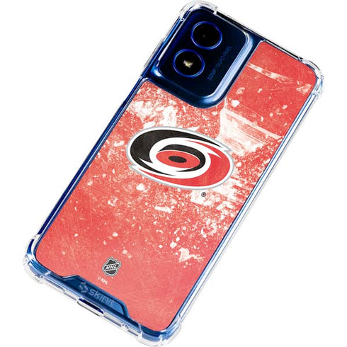 NHL Carolina Hurricanes Frozen Moto G 5G (2024) Clear Case