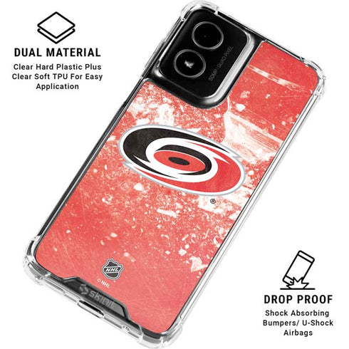 NHL Carolina Hurricanes Frozen Moto G Power 5G (2024) Clear Case