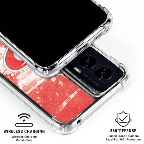 NHL Carolina Hurricanes Frozen Moto G Power 5G (2024) Clear Case
