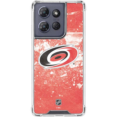 NHL Carolina Hurricanes Frozen Moto G Power 5G (2025) Clear Case