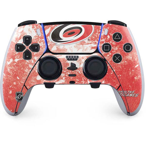 NHL Carolina Hurricanes Frozen PS5 DualSense Edge Pro Controller Skin