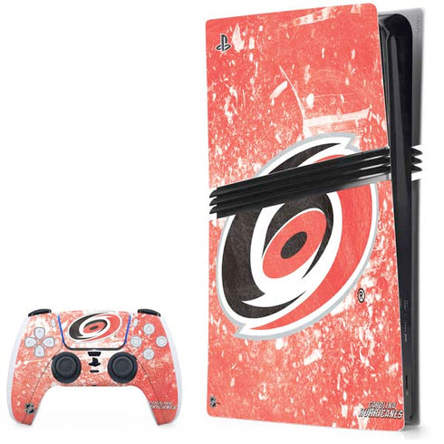 NHL Carolina Hurricanes Frozen PS5 Pro Bundle Skin
