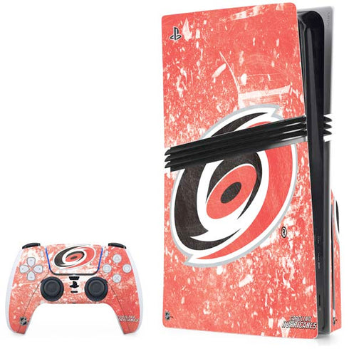NHL Carolina Hurricanes Frozen PlayStation PS5 Skins