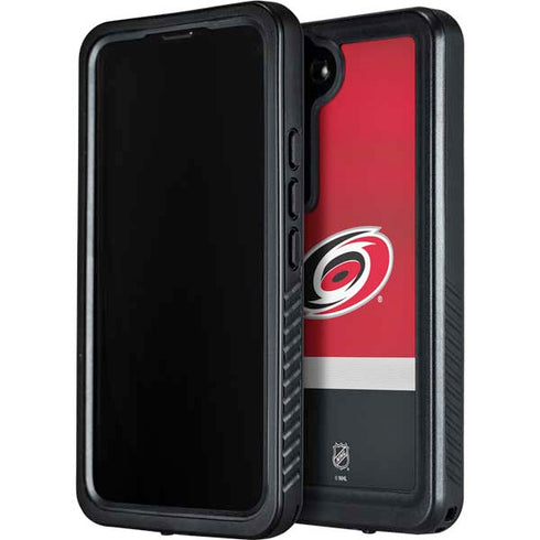 NHL Carolina Hurricanes Jersey Galaxy S24 Plus Waterproof Case