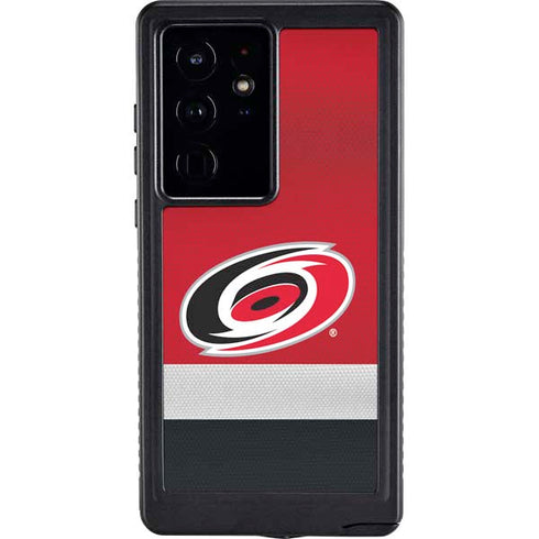 NHL Carolina Hurricanes Jersey Galaxy S24 Ultra Waterproof Case