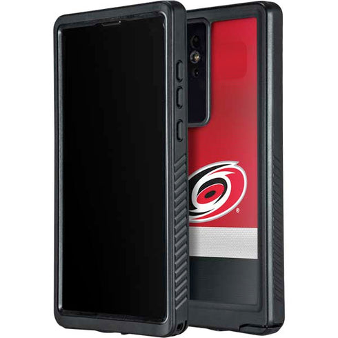 NHL Carolina Hurricanes Jersey Galaxy S24 Ultra Waterproof Case