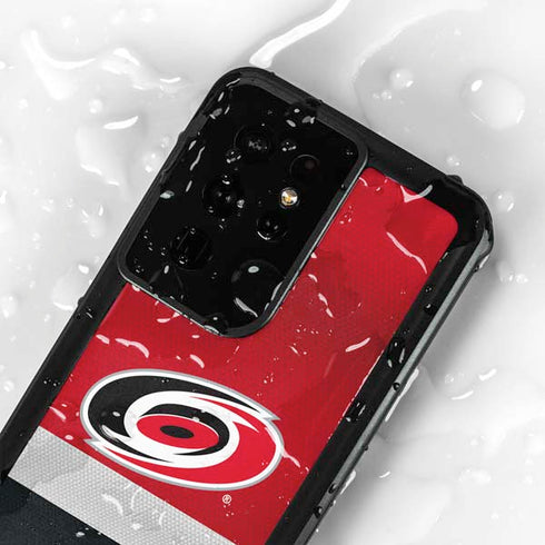 NHL Carolina Hurricanes Jersey Galaxy S24 Ultra Waterproof Case