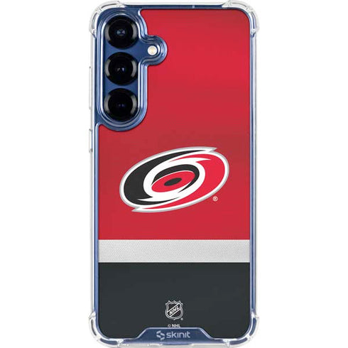 NHL Carolina Hurricanes Jersey Galaxy S25 Plus Clear Case