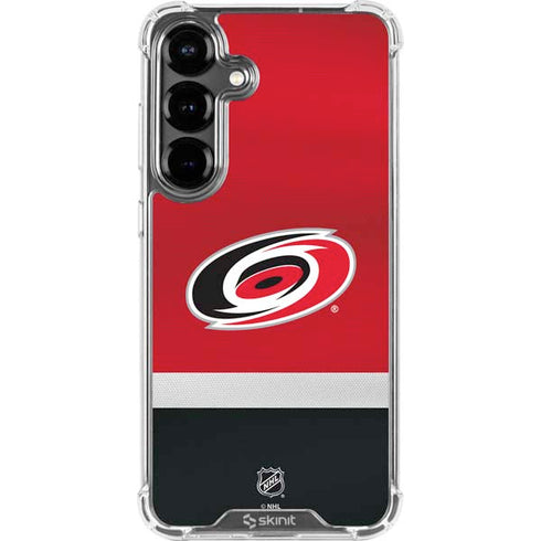 NHL Carolina Hurricanes Jersey Galaxy S26 Plus Clear Case