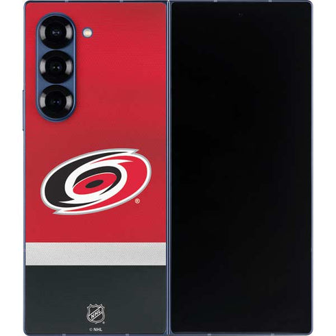 NHL Carolina Hurricanes Jersey Galaxy Z Fold6 Skin