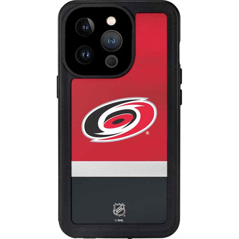 NHL Carolina Hurricanes Jersey iPhone 15 Pro Waterproof Case