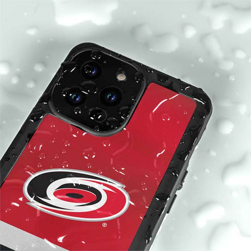 NHL Carolina Hurricanes Jersey iPhone 15 Pro Waterproof Case