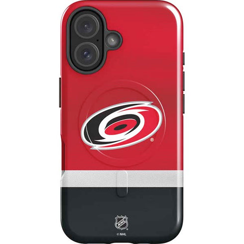 NHL Carolina Hurricanes Jersey iPhone 16 Magsafe Impact Case