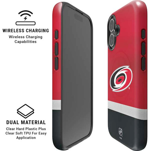 NHL Carolina Hurricanes Jersey iPhone 16 Magsafe Impact Case