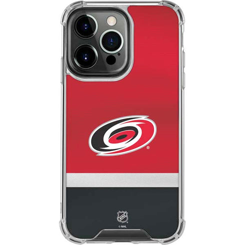 NHL Carolina Hurricanes Jersey iPhone 16 Pro Clear Case
