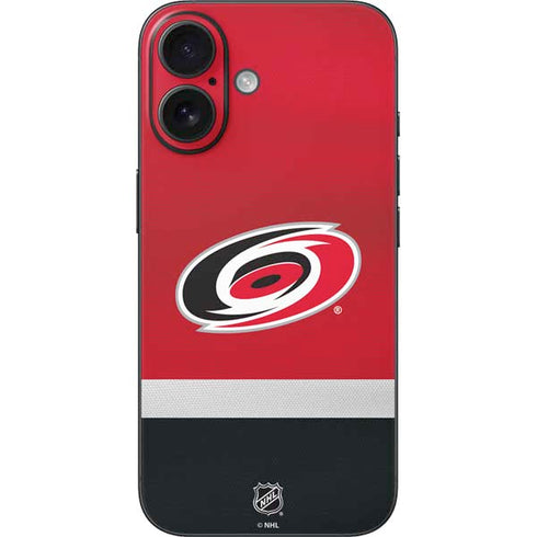 NHL Carolina Hurricanes Jersey iPhone 16 Skin