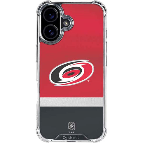 NHL Carolina Hurricanes Jersey iPhone 17 Clear Case