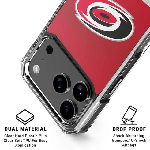 NHL Carolina Hurricanes Jersey iPhone 17 Pro Clear Case