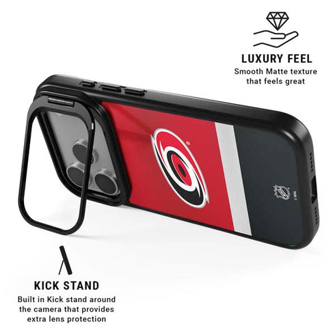NHL Carolina Hurricanes Jersey iPhone 17 Pro Kickstand Case