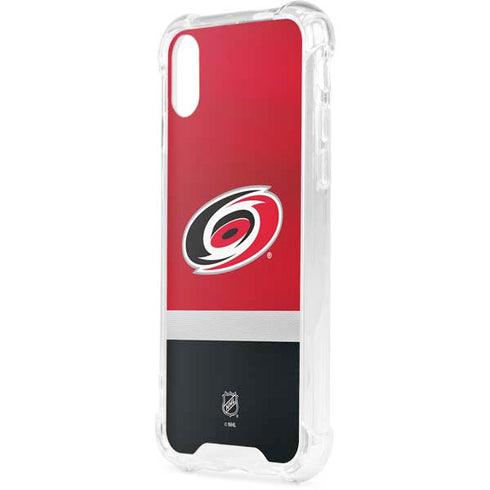 NHL Carolina Hurricanes Jersey iPhone XS Clear Case