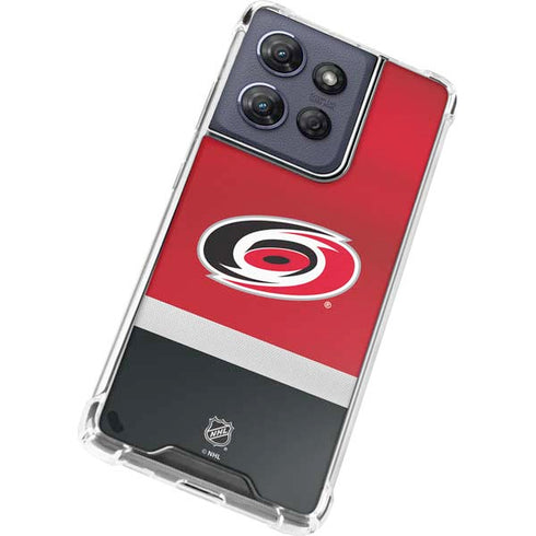 NHL Carolina Hurricanes Jersey Moto G 5G (2025) Clear Case