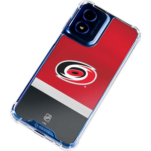 NHL Carolina Hurricanes Jersey Moto G 5G (2024) Clear Case