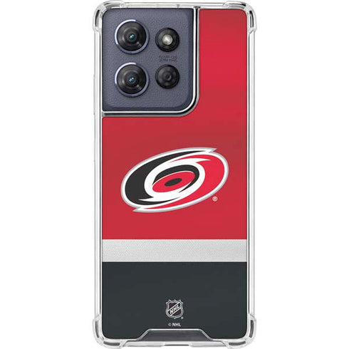 NHL Carolina Hurricanes Jersey Moto G Play 5G (2025) Clear Case