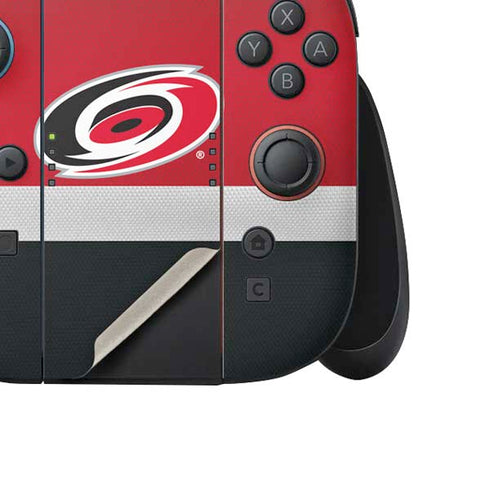 NHL Carolina Hurricanes Jersey Nintendo Switch 2 (2025) Joy-Con Controller Skin