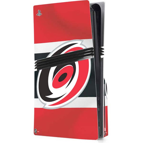 NHL Carolina Hurricanes Jersey PS5 Pro Disk Console Skin