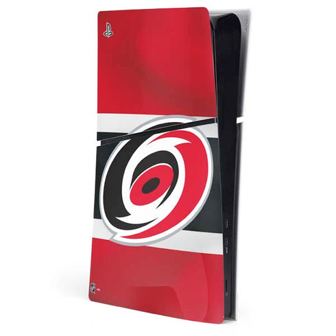 NHL Carolina Hurricanes Jersey PS5 Slim Digital Edition Console Skin